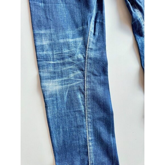 Men's DSQUARED2 Sexy Twist Blue Mid Rise Twisted Seam Skinny Jeans, Size 44 W31 - Picture 11 of 16